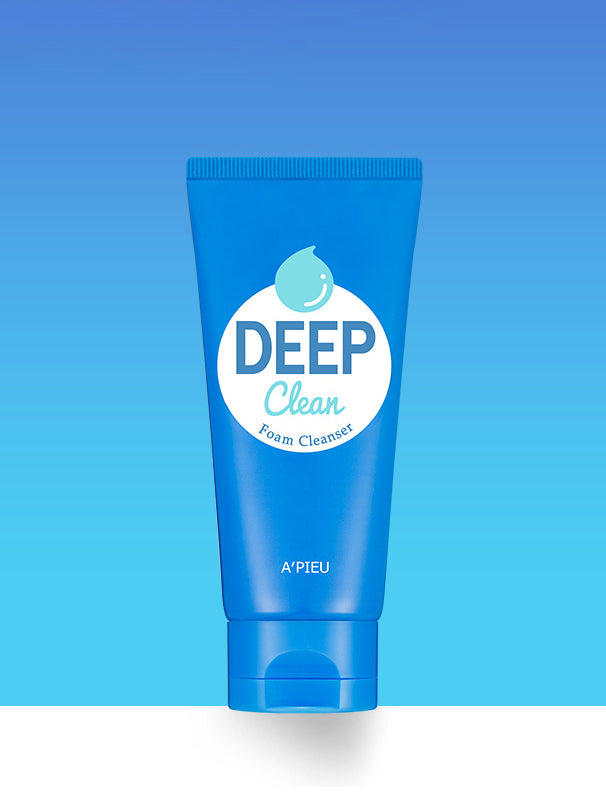 APIEU Deep Clean Foam Cleanser Makeup and Dirt Removal 130ml SKIN CARE, Cleansers, Face Wash, Korean Foam Cleanser, Hydrating Face Wash, Deep Cleanse, Skin Barrier Support, Glycerin Skincare, Makeup Removal, Gentle Cleanser