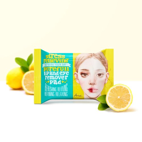 ARIUL Stress Relieving Lip & Eye Remover Pad 30 Pads Health & Beauty oceanbuy.ca markham toronto free ship USA asian korean skincare