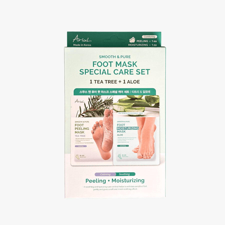 ARIUL Smooth & Pure Foot Mask Special Care Duo Set - Comforting Foot Care 1
