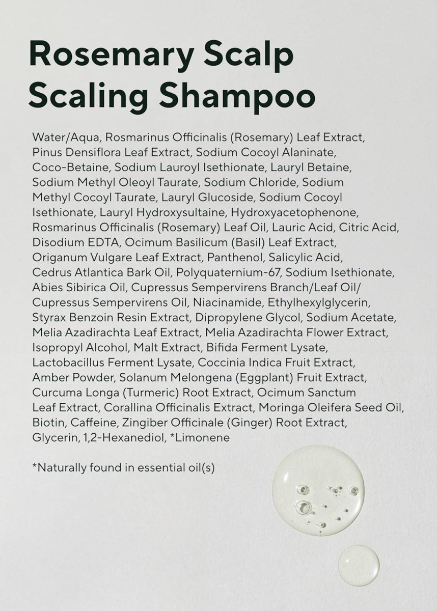 AROMATICA Rosemary Scalp Scaling Shampoo 400ml Hair Care Kbeauty markham toronto free ship USA asian korean