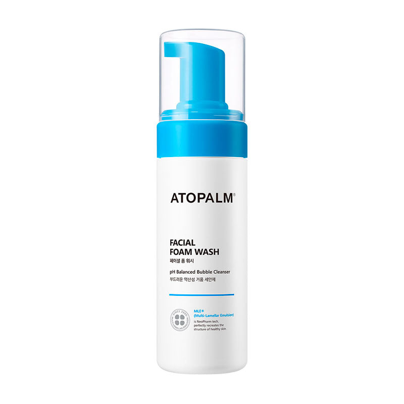 Atopalm Facial Foam Wash Sensitive Skin Cleanser 150ml K-beauty Cleanser, Sensitive Skin Wash, Atopalm MLE Technology, Ceramide Skincare, Hyaluronic Acid Cleanser, Hydrating Facial Foam, Skin Barrier Support