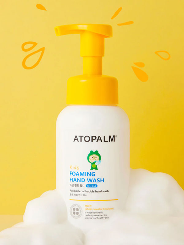 Atopalm Foaming Hand Wash for Kids Sensitive Skin 300ml BODY CARE, Bath & Shower, Hand Wash, Sensitive Skin Cleanser, Foaming Hand Wash, K-Beauty Kids Skincare, Hydrating Hand Soap, pH Balanced Formula, Coconut Oil, Skin Barrier Support
