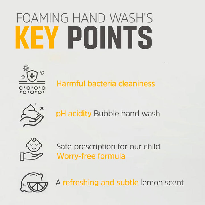 Atopalm Foaming Hand Wash for Kids Sensitive Skin 300ml BODY CARE, Bath & Shower, Hand Wash, Sensitive Skin Cleanser, Foaming Hand Wash, K-Beauty Kids Skincare, Hydrating Hand Soap, pH Balanced Formula, Coconut Oil, Skin Barrier Support