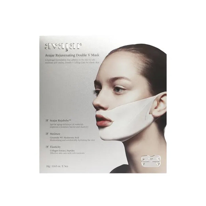 avajar Rejuvenating Double V Mask 18g x 5ea new, SKIN CARE, Face Masks