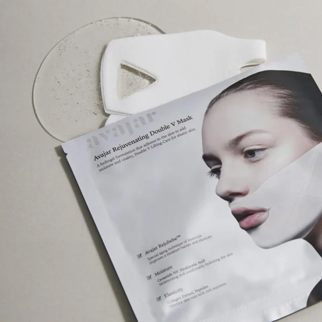 avajar Rejuvenating Double V Mask 18g x 5ea new, SKIN CARE, Face Masks