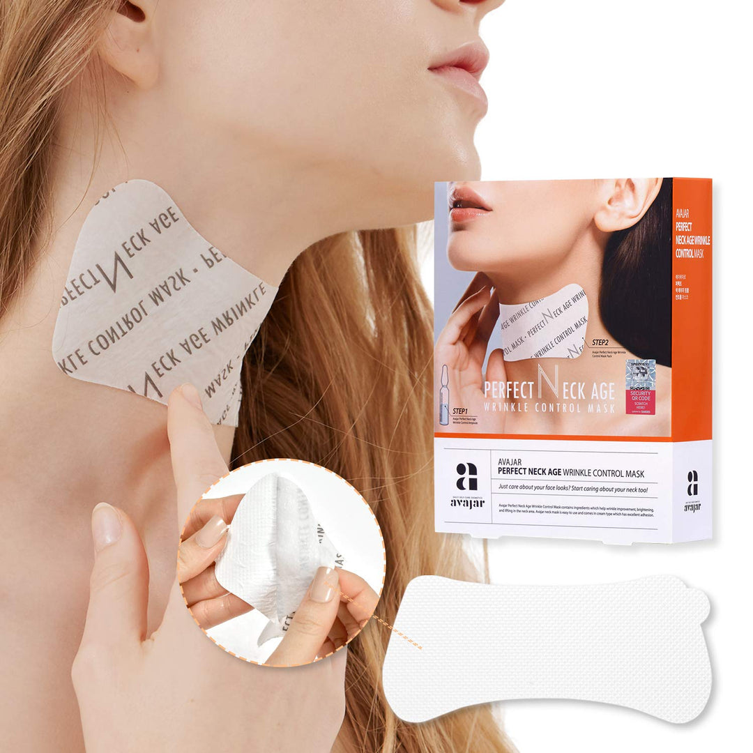 avajar Rejuvenating Neck Wrinkle Control Mask 5g x 5ea new