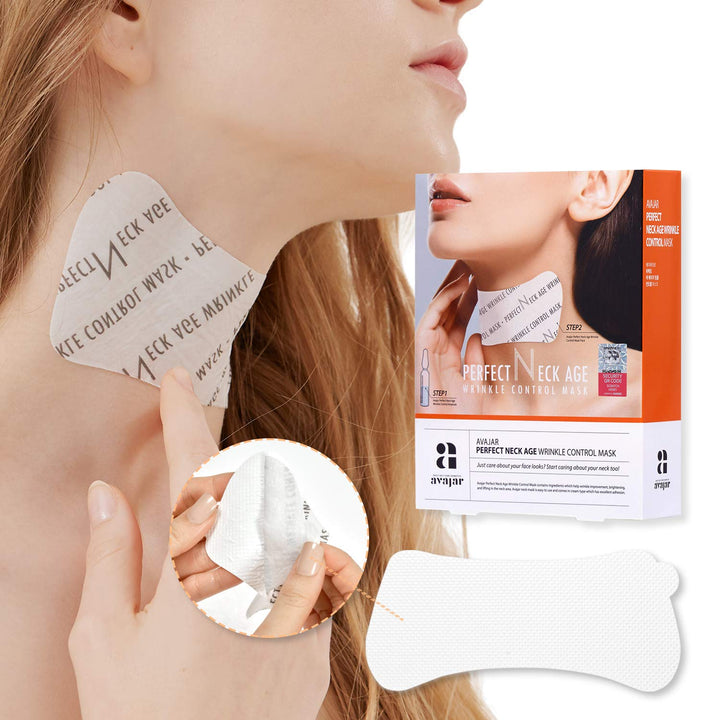 avajar Rejuvenating Neck Wrinkle Control Mask 5g x 5ea new