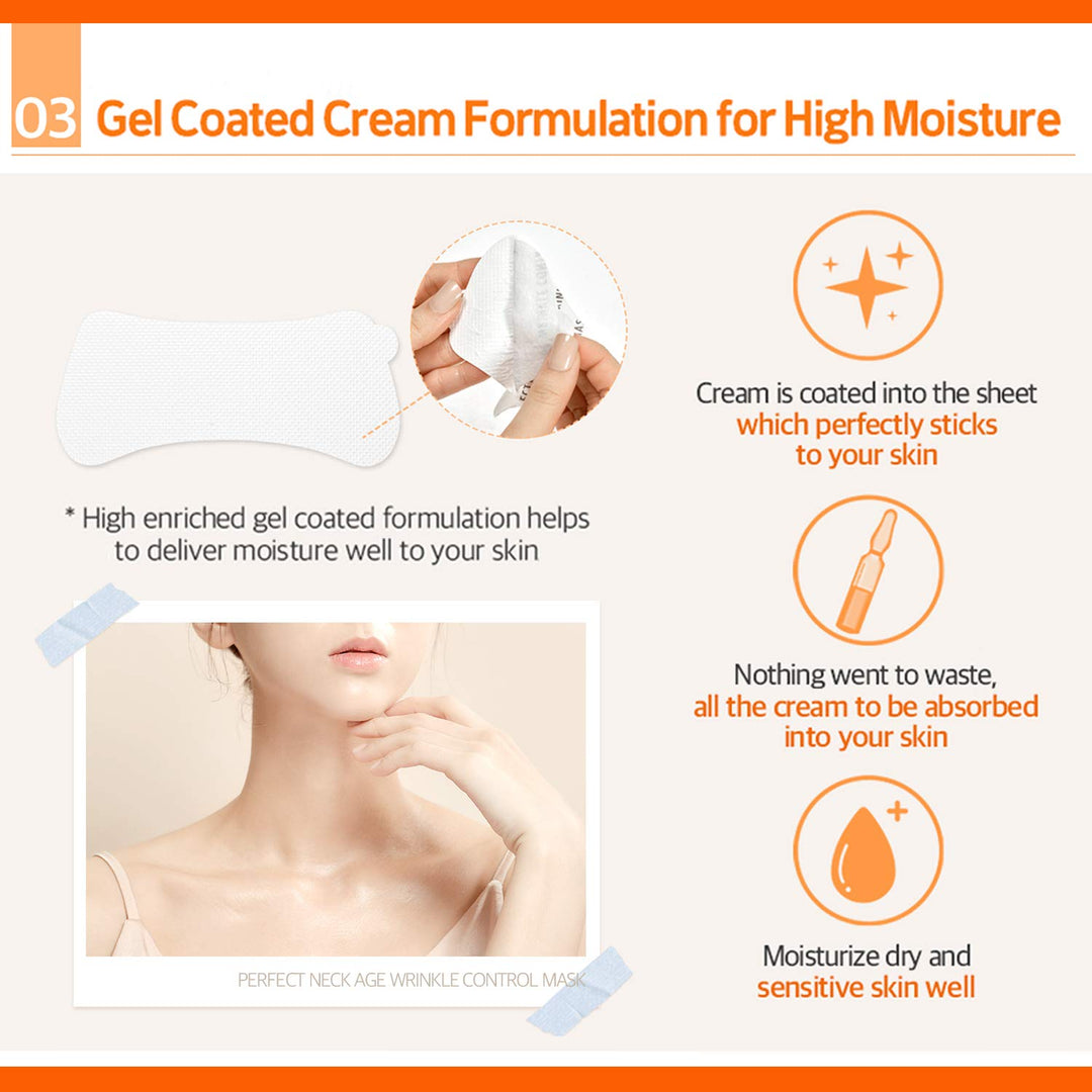 avajar Rejuvenating Neck Wrinkle Control Mask 5g x 5ea new