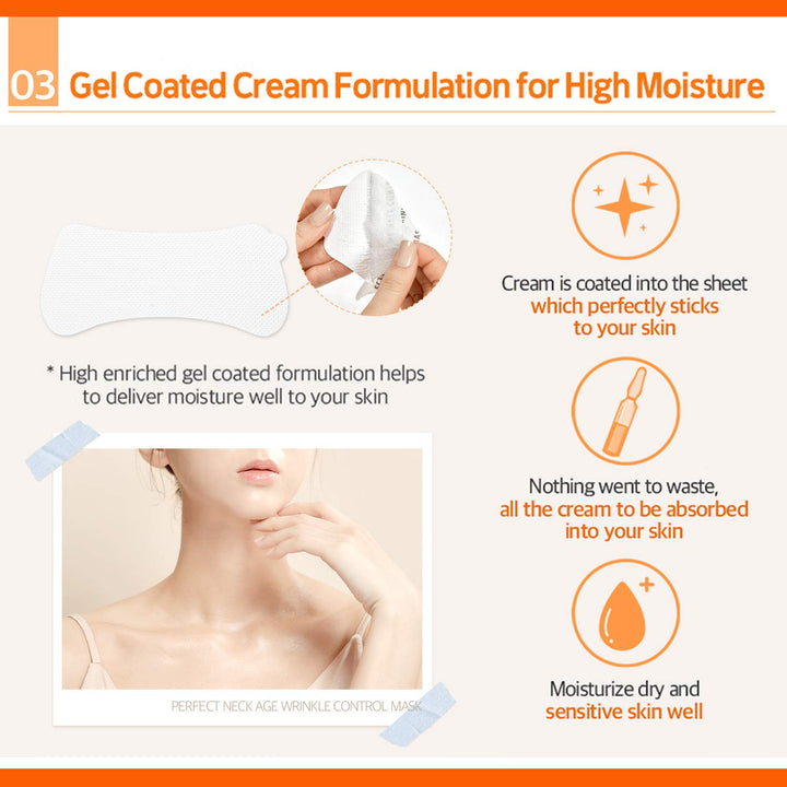 avajar Rejuvenating Neck Wrinkle Control Mask 5g x 5ea new
