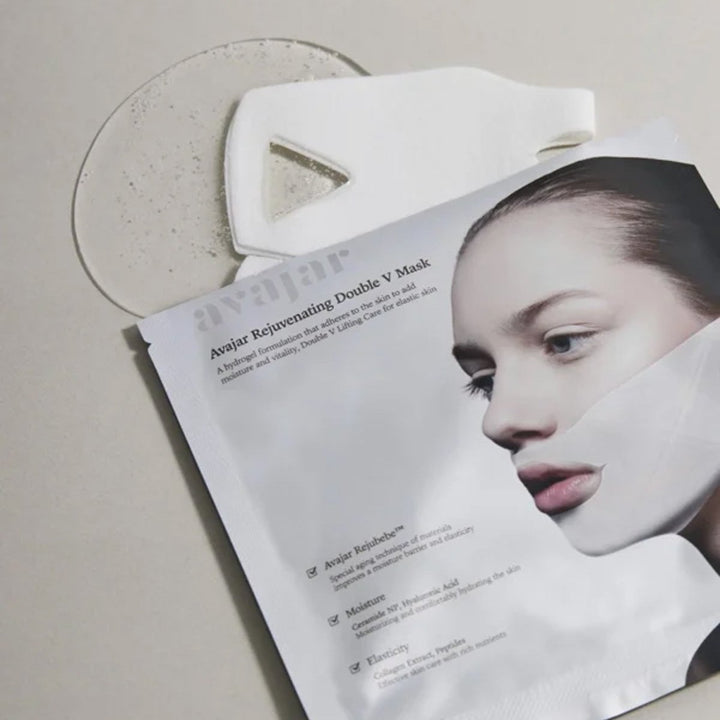 avajar Rejuvenating Double V Mask Ceramide NP Collagen Extract 18g x 5ea Sheet Mask 5