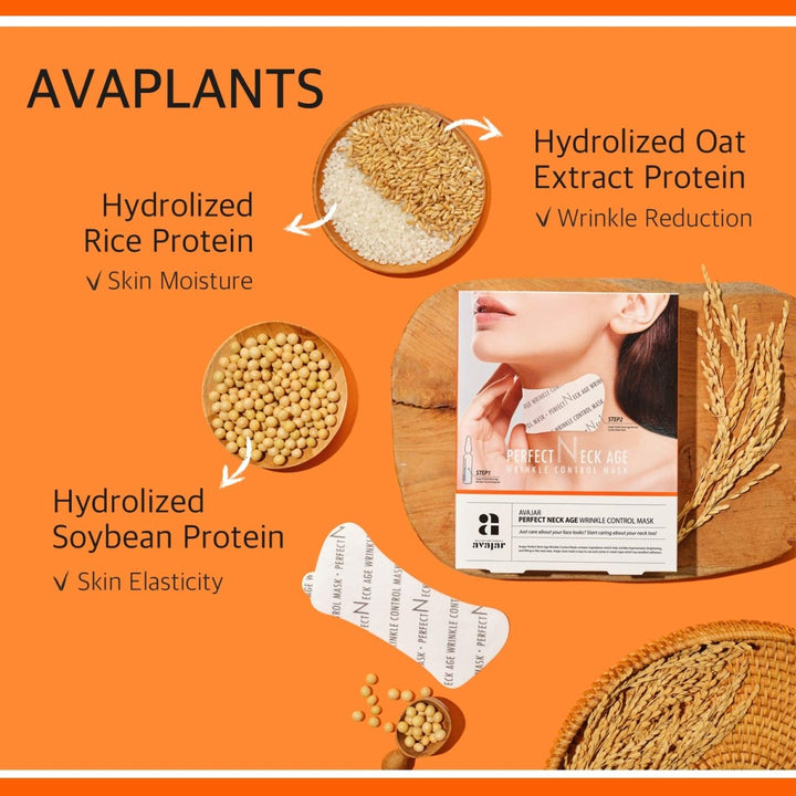 avajar Rejuvenating Neck Wrinkle Control Mask 5g x 5ea Mask Pack 3
