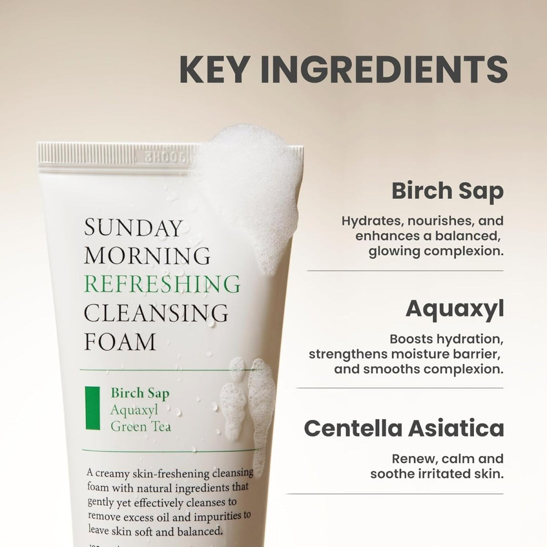 AXIS - Y Sunday Morning Refreshing Cleansing Foam 120ml Health & Beauty oceanbuy beauty markham toronto free ship USA asian korean skincare