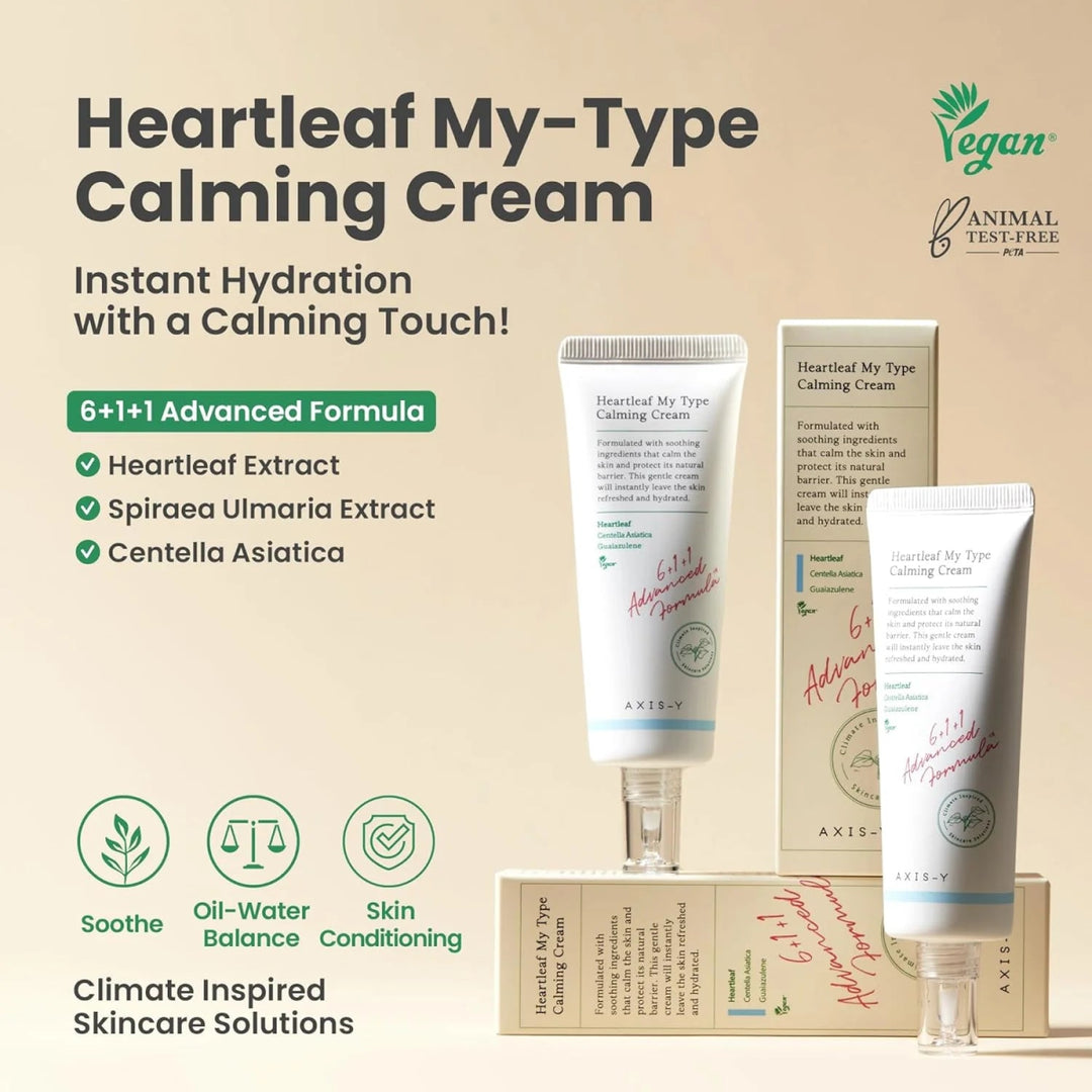 AXIS - Y Heartleaf My Type Calming Cream 60ml Health & Beauty 4