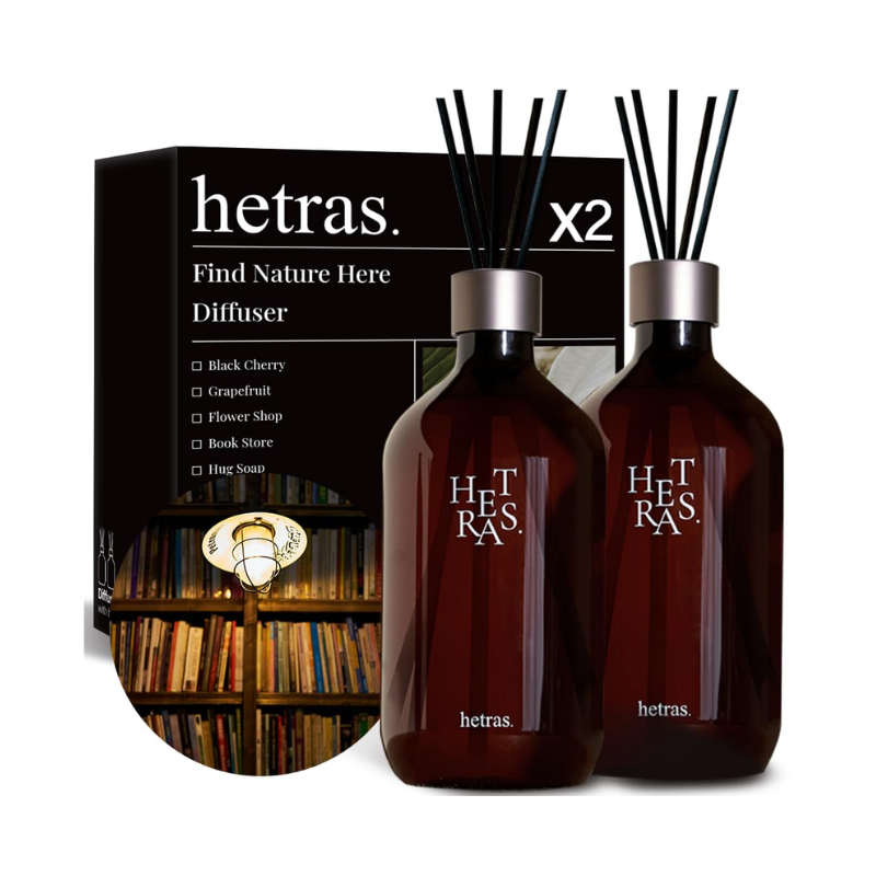 HETRAS Premium Diffuser Hotel Wood 500ml x 2