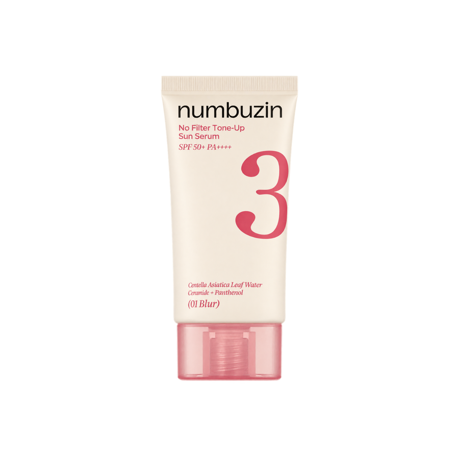 numbuzin No.3 No Filter Tone-Up Serum - 01. Blur SKIN CARE, Sunscreen