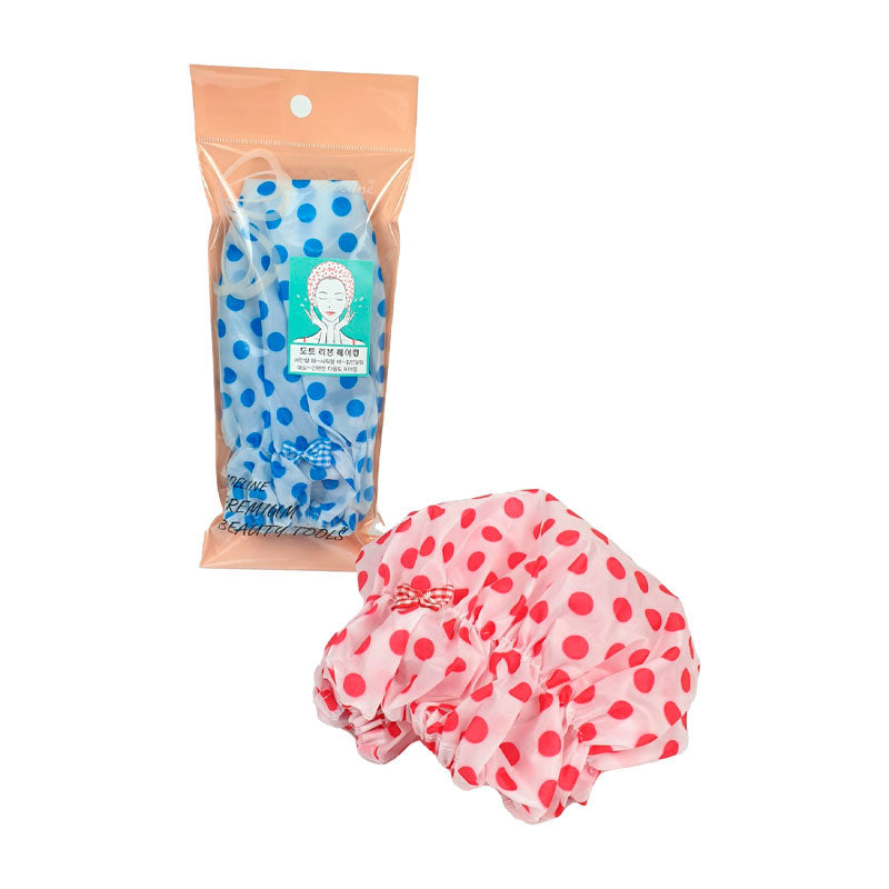 BAdeline Dotted Shower Cap Waterproof Hair Cover for Bathing HAIR CARE, Hair Tools, Shower Cap, Hair Protection, Bath Accessories, K-beauty Skincare, Hair Care Routine, Waterproof