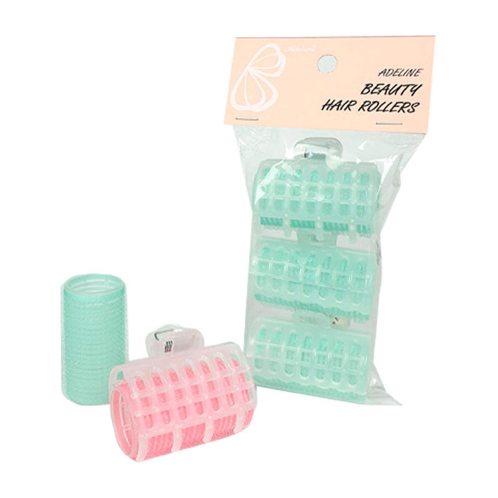 BAdeline Hair Roll with Clip - Hair Rollers Curlers 3PC HAIR CARE, Hair Styling, Hair Roller & Clip, Heatless Hair Curlers, Hair Volume Rollers, K-Beauty Hair Styling, Damage-Free Curls, Hair Accessories, Gentle Hair Rollers, Velcro Curlers with Clips