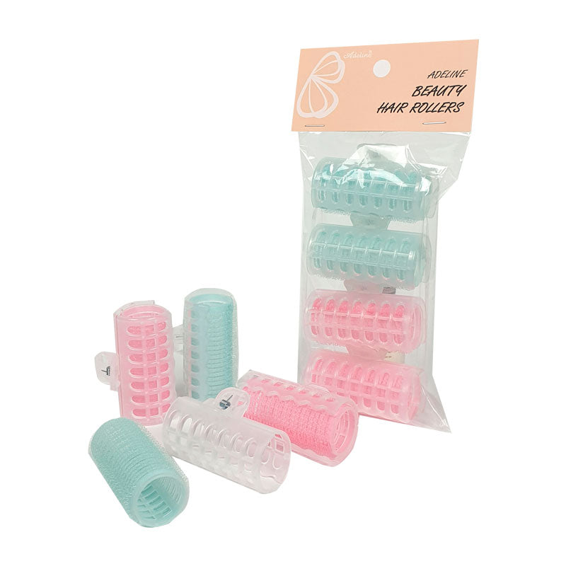 BAdeline Hair Roll with Clip - Hair Rollers Curlers 3PC HAIR CARE, Hair Styling, Hair Roller & Clip, Heatless Hair Curlers, Hair Volume Rollers, K-Beauty Hair Styling, Damage-Free Curls, Hair Accessories, Gentle Hair Rollers, Velcro Curlers with Clips