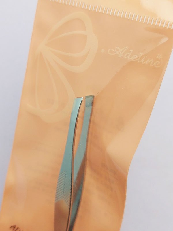 BAdeline Tweezer - Stainless Steel Slanted Tip Eyebrow Tool Accessories 2