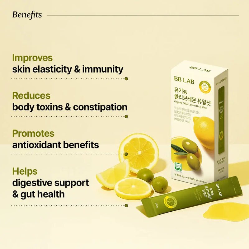 BBLAB Organic Olive Lemon Dual Shot 10pcs 4