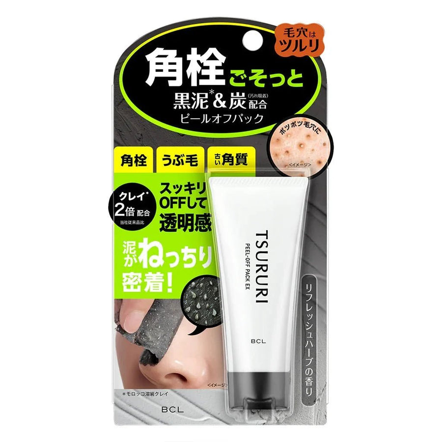 BCL Tsururi Blackhead Peel-Off Pack Charcoal EX 55g Blackhead Strips 1