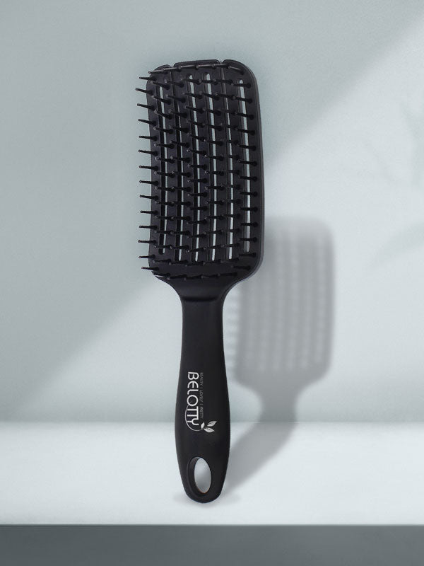 Belotty Elastoma Vent Brush - Flexible Hair Drying - Styling Brush MAKEUP, Face, Contour & Highlighter, Belotty Vent Brush, Flexible Hair Brush, Fast Drying Brush, K-beauty Hair Accessory, Hair Detangling Tool, Volume Hair Brush, Elastomer Brush