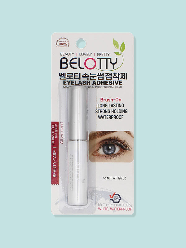 Belotty Eyelash Adhesive - Waterproof Long Lasting Strong Hold Eyelash Adhesive, False Lashes, Waterproof Lash Glue, Strong Hold Adhesive, K-Beauty Eye Accessories, Lash Application, Belotty Lashes