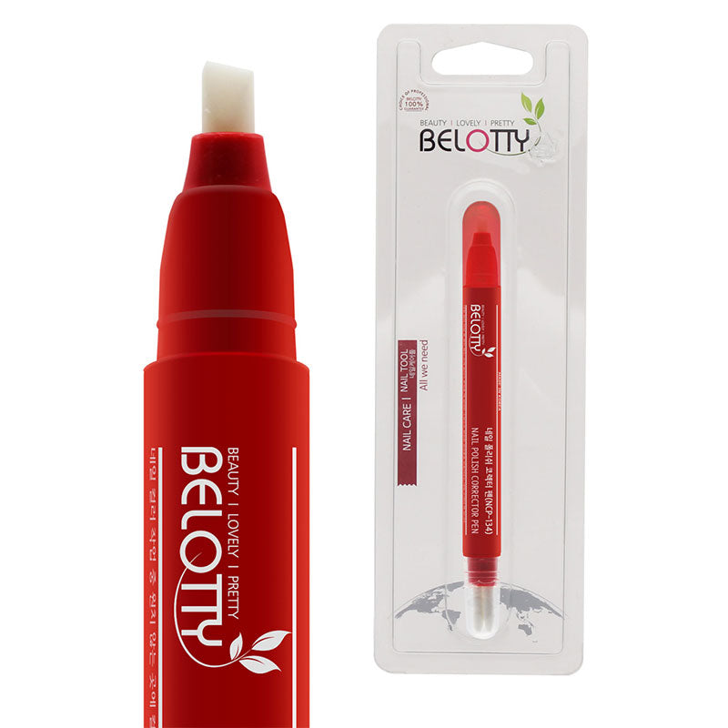 Belotty Nail Polish Corrector Pen - Corrects Polish Mistakes MAKEUP, Accessories, Makeup tools, Nail Polish Corrector, Gentle Manicure Clean-Up, Cuticle Hydration, K-Beauty Nail Tool, Castor Oil for Nails, Precision Polish Remover, Acetone-Free Nail Care