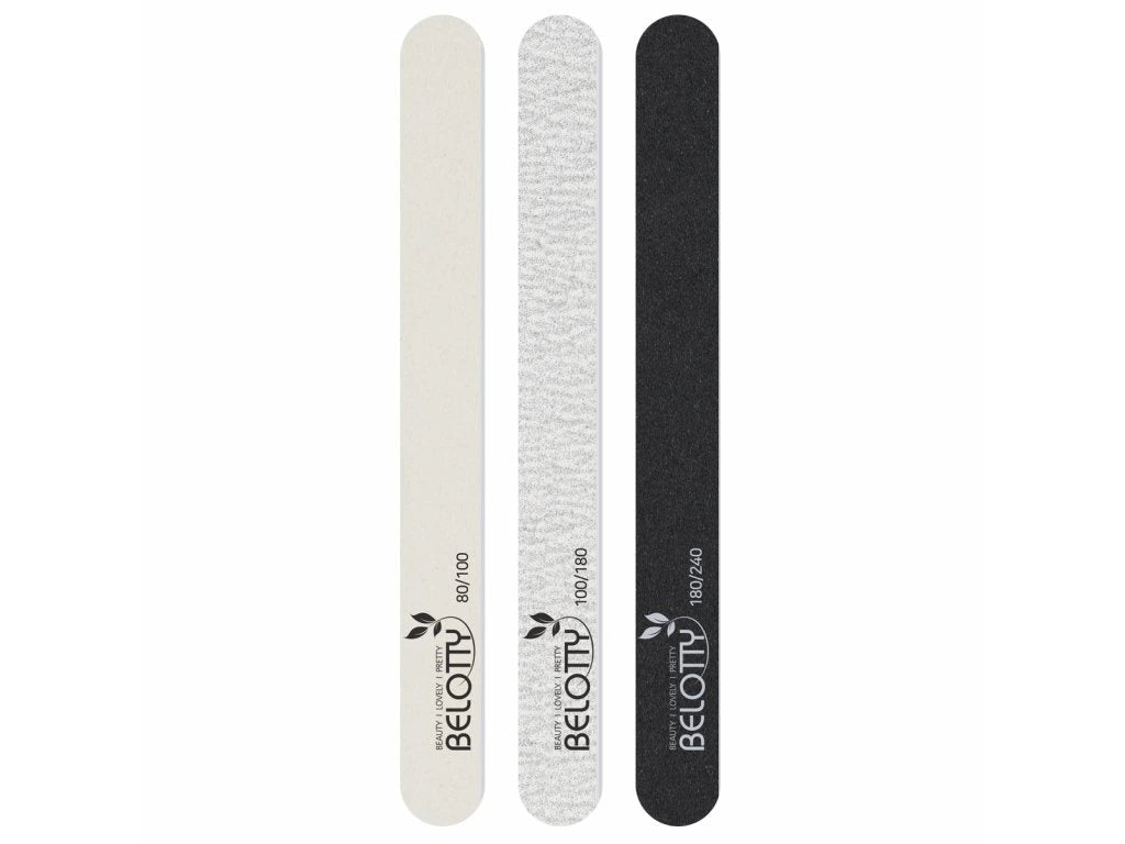 Belotty Professional Emery Nail Files Shaping Smoothing 3pcs Accessories 1