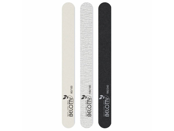Belotty Professional Emery Nail Files Shaping Smoothing 3pcs Accessories 1