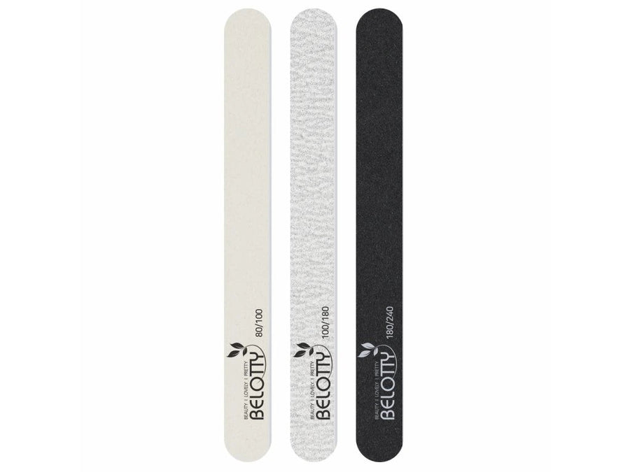 Belotty Professional Emery Nail Files Shaping Smoothing 3pcs Accessories 1