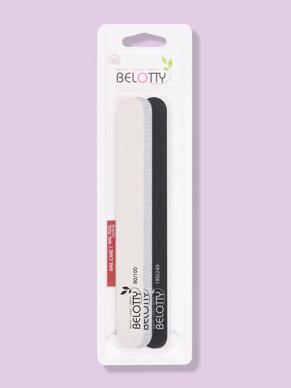 Belotty Professional Emery Nail Files Shaping Smoothing 3pcs Accessories 3