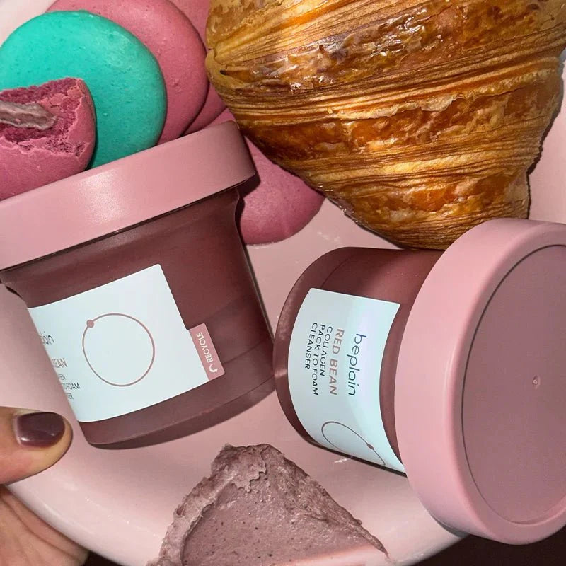 BEPLAIN Red Bean Collagen Pack To Foam Cleanser, Pore Purifying 100ml