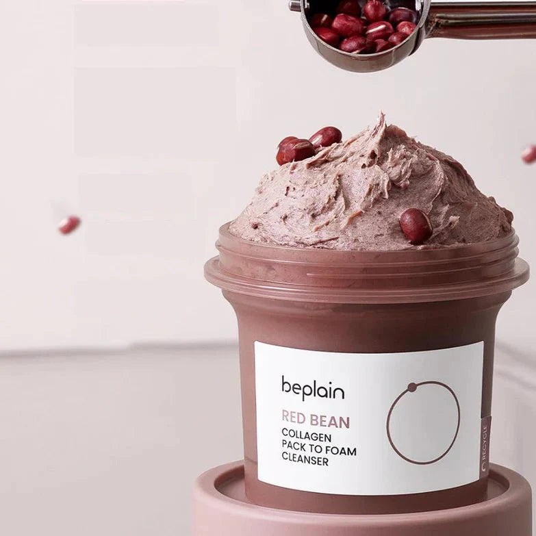 BEPLAIN Red Bean Collagen Pack To Foam Cleanser, Pore Purifying 100ml