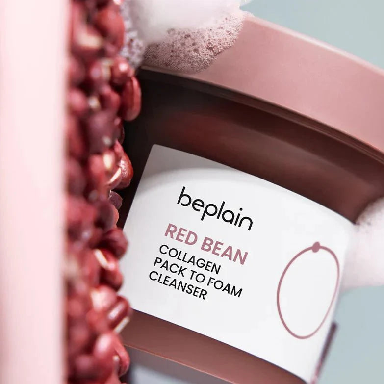 BEPLAIN Red Bean Collagen Pack To Foam Cleanser, Pore Purifying 100ml
