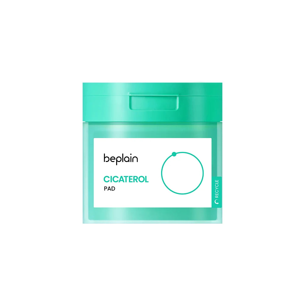 beplain Cicaterol Blemish Pads 80 sheets Centella Asiatica, hyaluronic acid, new, Niacinamide, vegan, SKIN CARE, Toners, Toner Pads