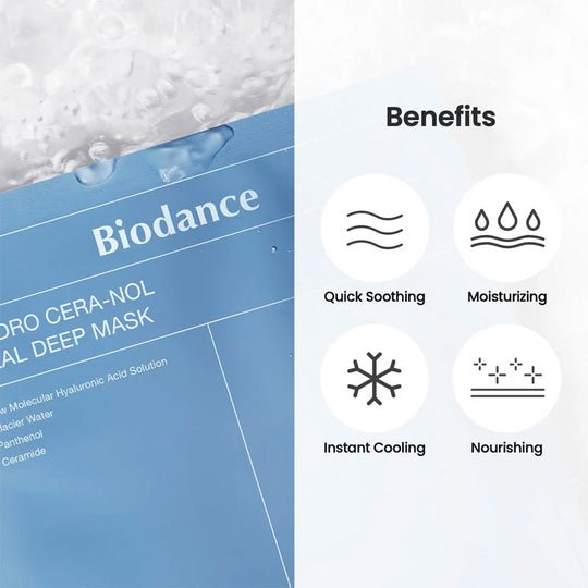 Biodance Hydro Cera - nol Real Deep Mask 34g 1Box/4Pcs oceanbuy beauty markham toronto free ship USA asian korean skincare