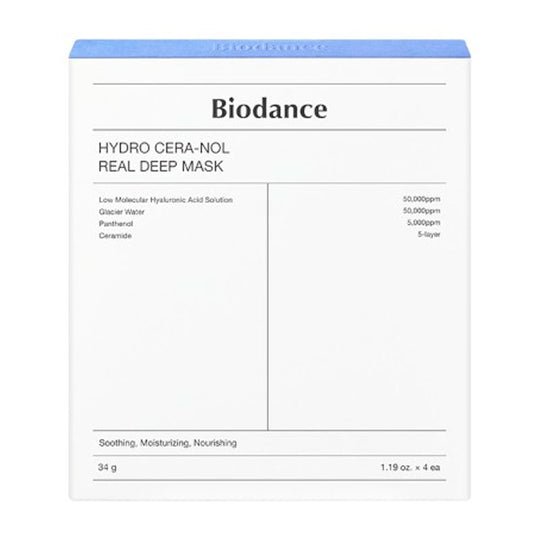 Biodance Hydro Cera - nol Real Deep Mask 34g 1Box/4Pcs oceanbuy beauty markham toronto free ship USA asian korean skincare