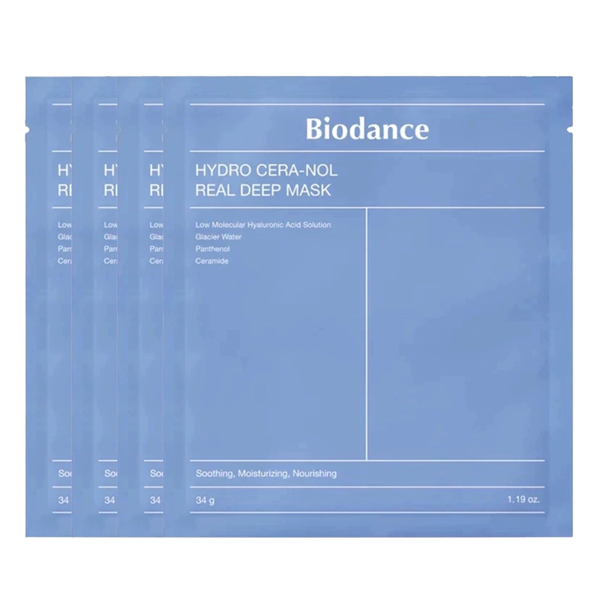 Biodance Hydro Cera-nol Real Deep Mask 34g 1Box/4Pcs