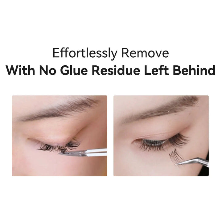 BLJ COSMETICS Comic Eyes False Eyelashes, Glue-free Voluminous (4 Styles)