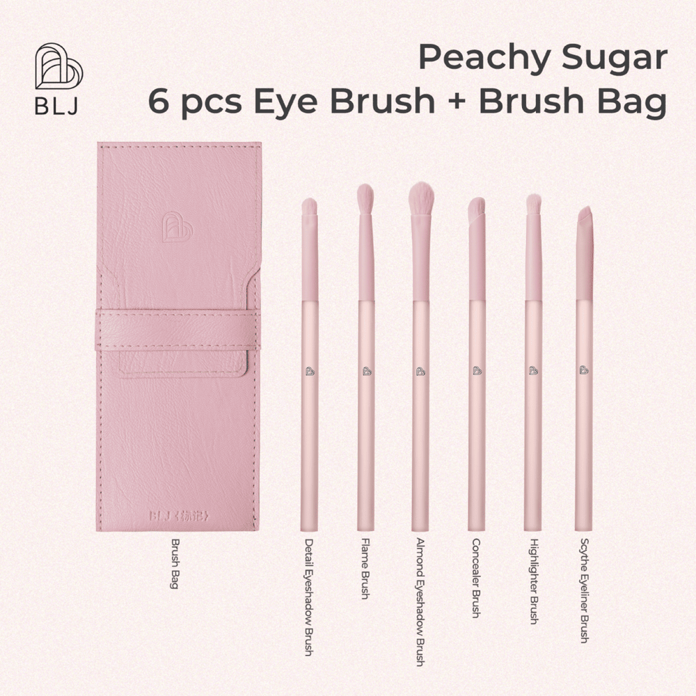 BLJ COSMETICS Eye Brush Set 6pcs Brush & Cleaning Tools 2
