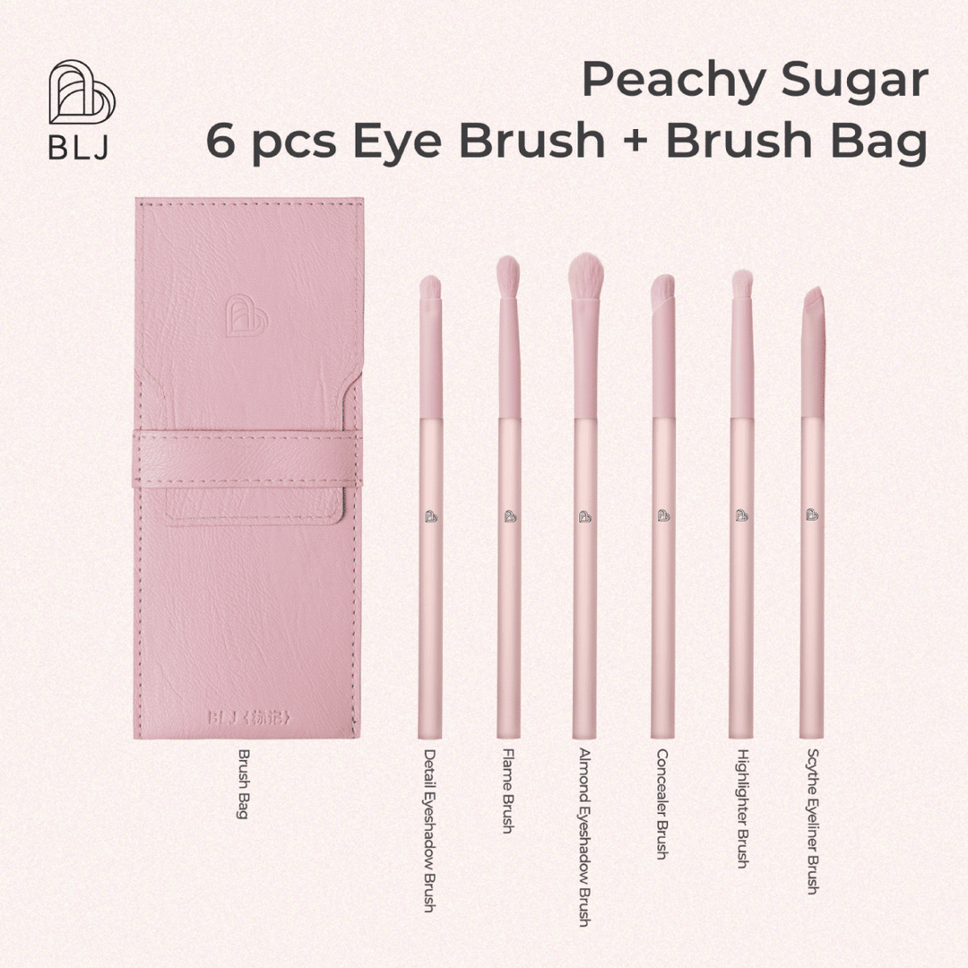 BLJ COSMETICS Eye Brush Set 6pcs Brush & Cleaning Tools 2
