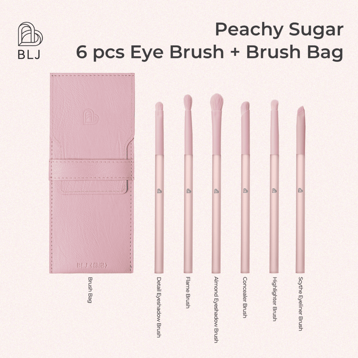 BLJ COSMETICS Eye Brush Set 6pcs Brush & Cleaning Tools 2