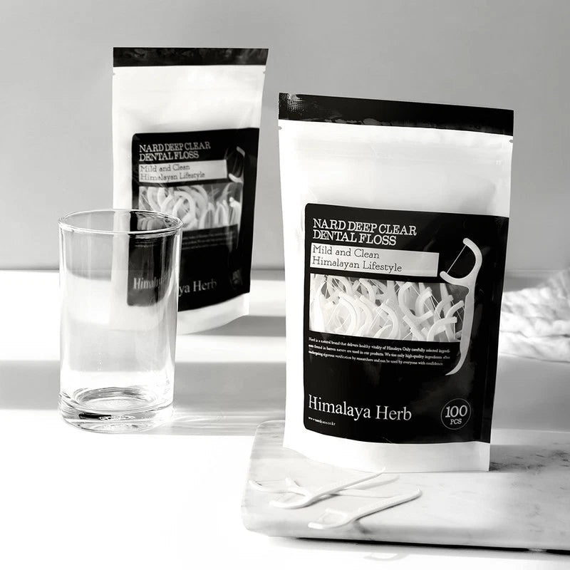 BOUQUET GARNI Nard Deep Clear Dental Floss 100pcs Body Care Tool 3