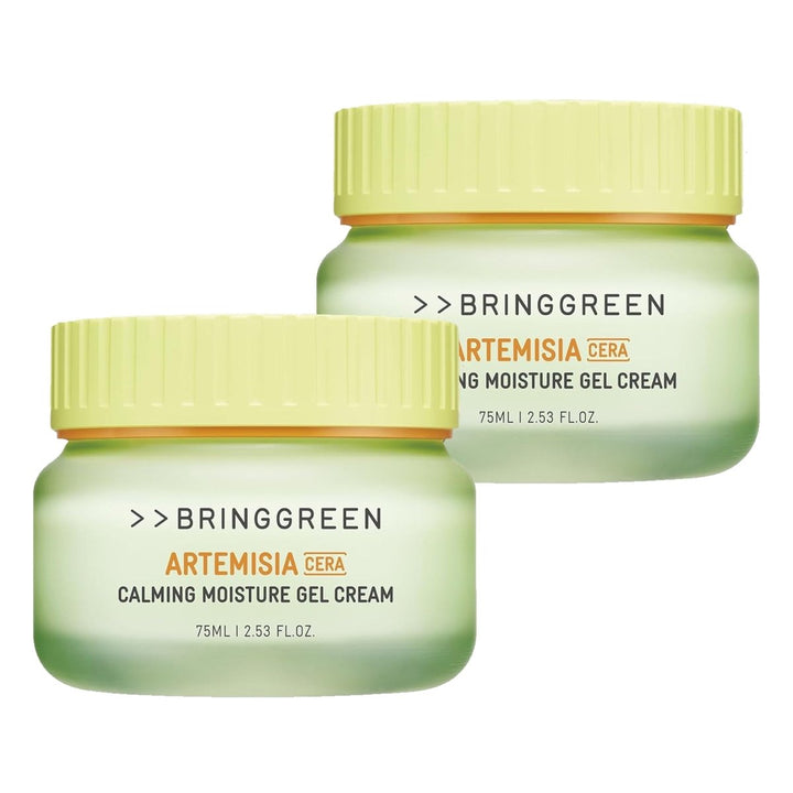 BRING GREEN Artemisia Cera Calming Moisture Gel Cream 75ml*2 Health & Beauty oceanbuy beauty markham toronto free ship USA asian korean skincare