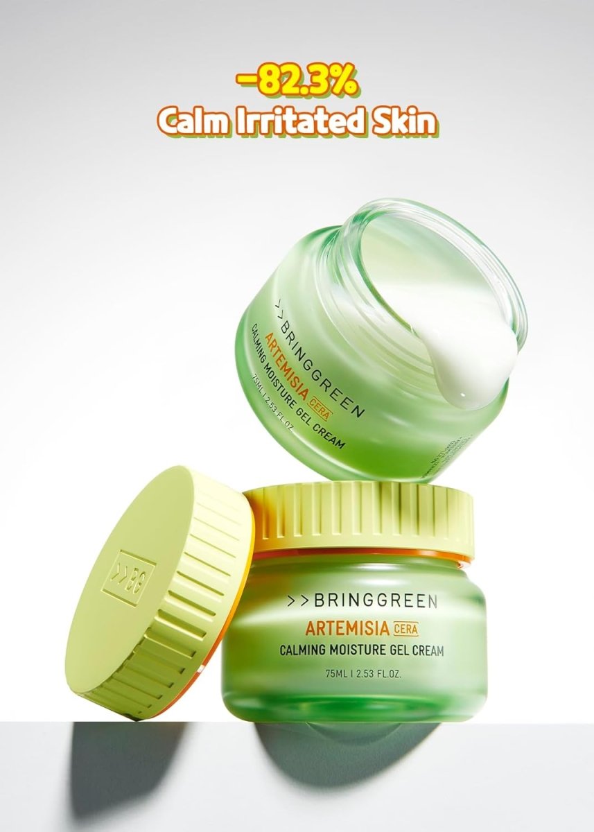 BRING GREEN Artemisia Cera Calming Moisture Gel Cream 75ml*2 Health & Beauty oceanbuy beauty markham toronto free ship USA asian korean skincare