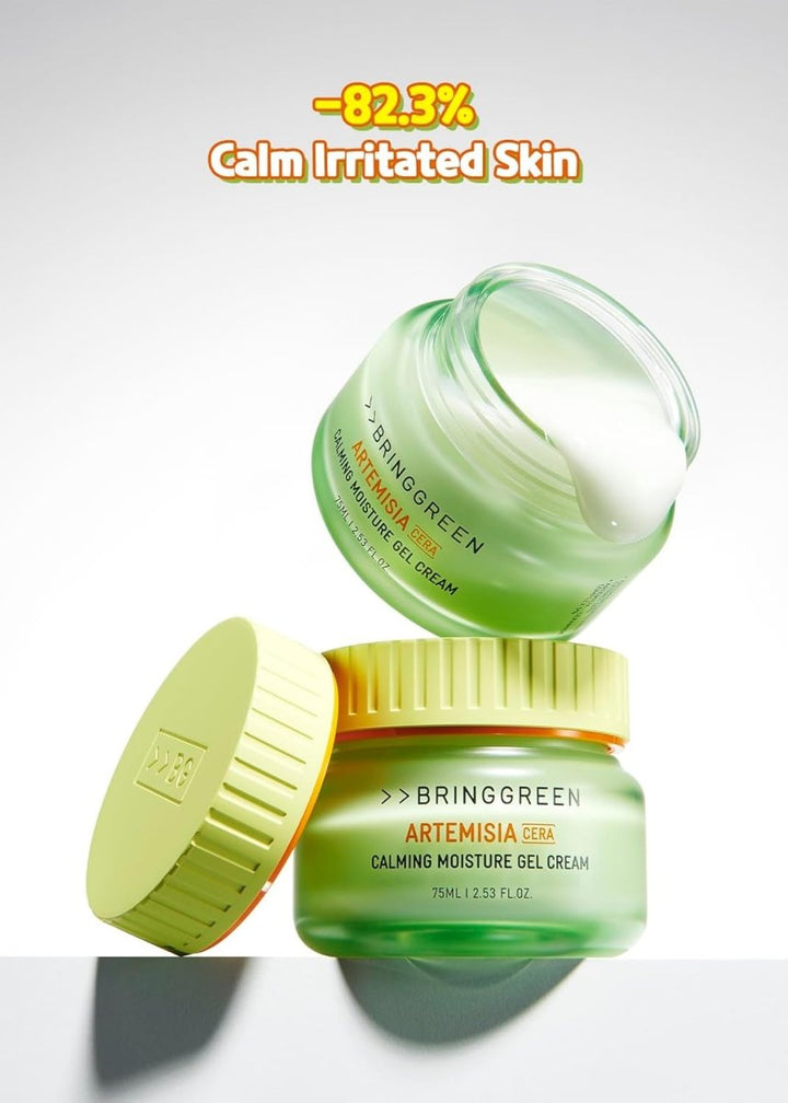 BRING GREEN Artemisia Cera Calming Moisture Gel Cream 75ml*2 Health & Beauty oceanbuy beauty markham toronto free ship USA asian korean skincare