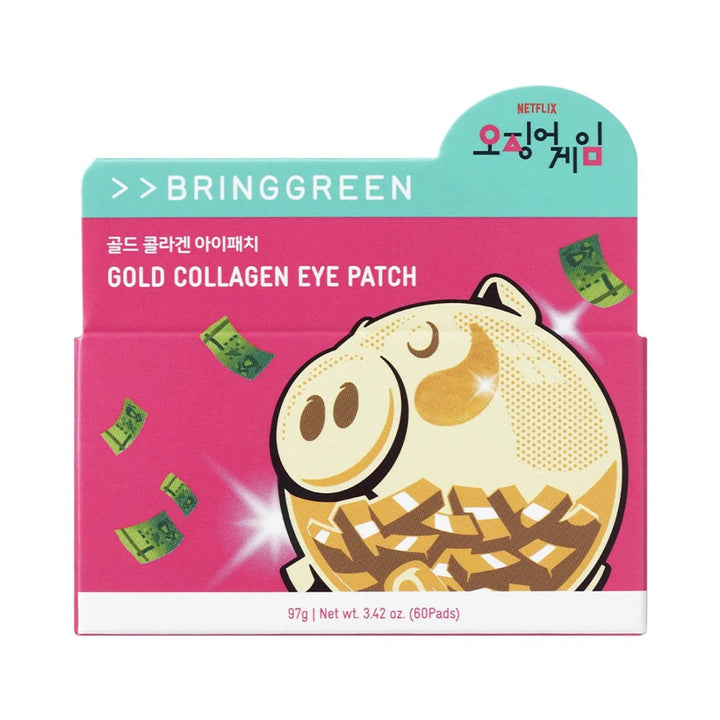 BRING GREEN x Squid Game2 Gold Collagen Eye Patch (60pcs) oceanbuy beauty markham toronto free ship USA asian korean skincare