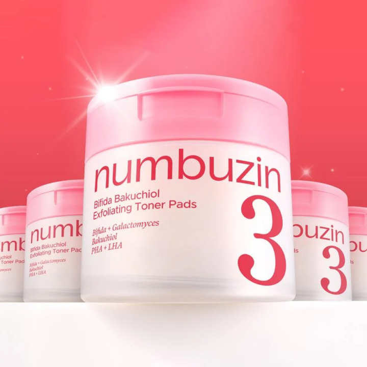 Numbuzin No.3 Bifida Bakuchiol Exfoliating Toner Pads 190ml / 70 pads SKIN CARE, Toners, Toner Pads