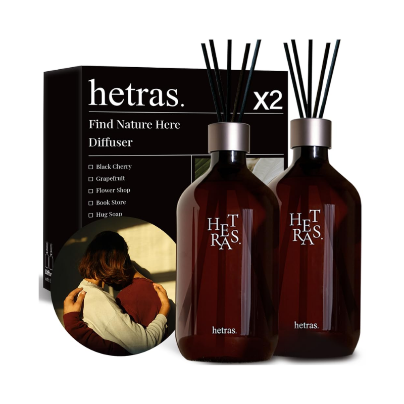 HETRAS Premium Diffuser Hotel Wood 500ml x 2